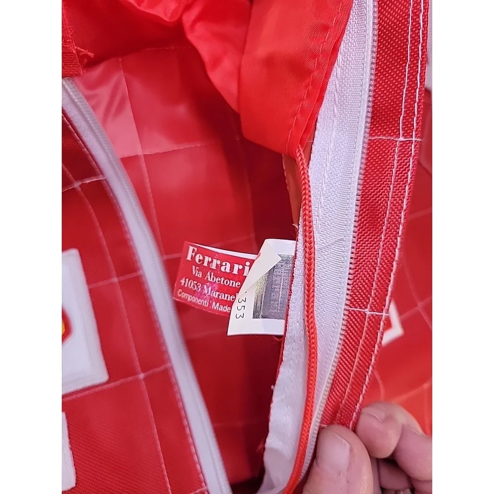 Scuderia Ferrari F1 Backpack Red Shell Vodafone Racing School Book Bag